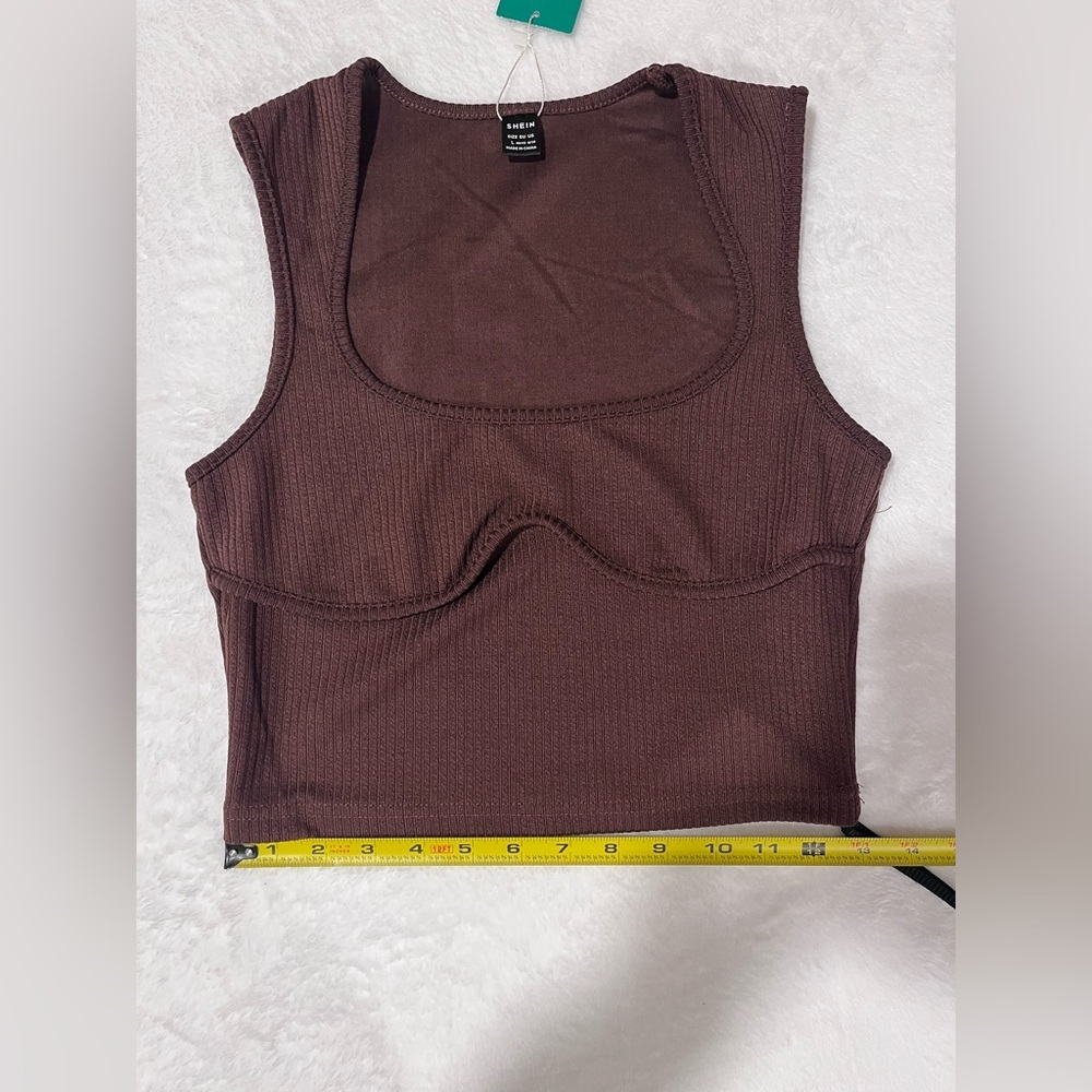 NWT SHEIN Cropped Sleeveless Shirt size large